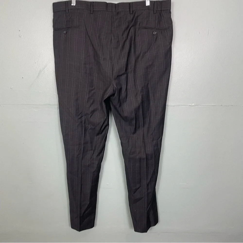 Brooks Brothers 1818 Regent Gray Charcoal Plaid Drago Wool Size 46/40 Suit Set‎